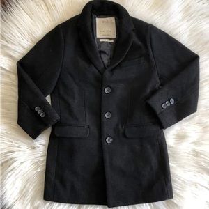 Zara Boys Black Coat size 5